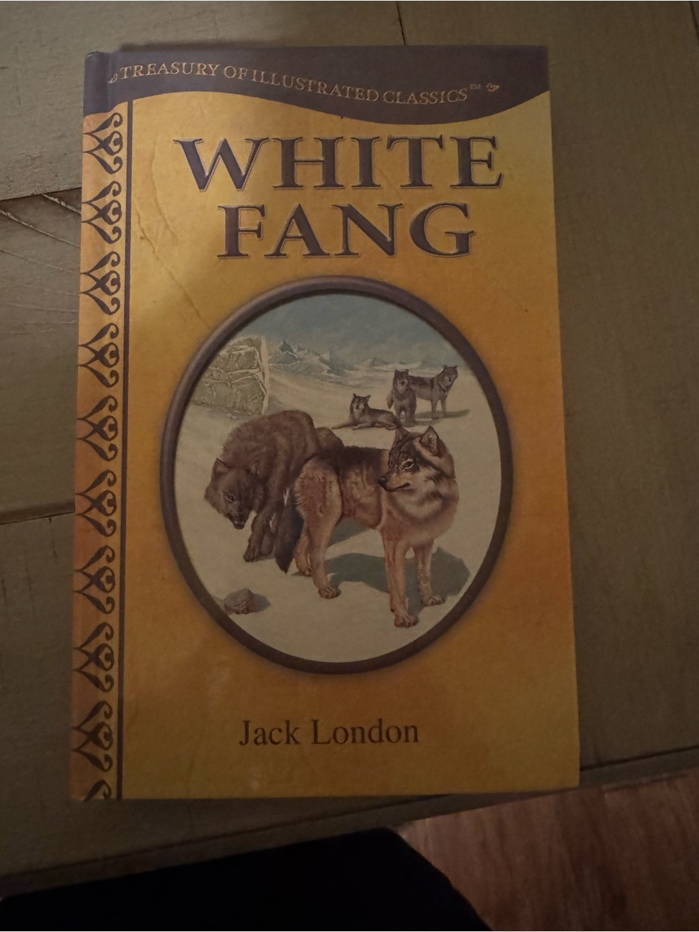 White Fang by Jack London - Yellow Hardcover Classic
